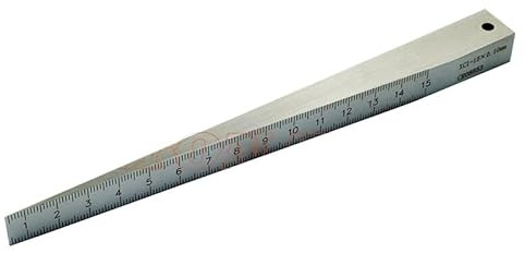 Spessimetro a lamelle Calibro conico 1-15 mm 0,5-10 mm 0,4-6 mm 0,2-4 mm Calibro di saldatura conico calibro di fessura calibro a cuneo calibro spessimetro di fessura inserto calibro a cuneo per cande