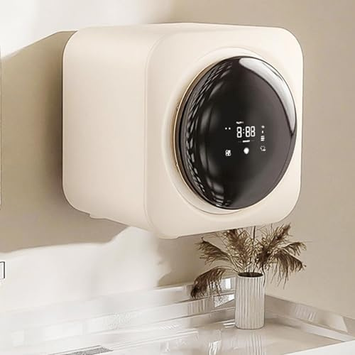 Tambour Mural Machine à Laver murale, sèche-linge portable pour appartement, sèche-linge électrique compact de 8 lb, sèche-linge portable, sèche-linge électrique à chargement frontal, sèche-