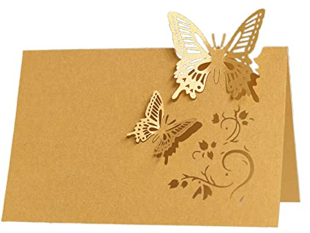 Segnaposto per invitati, decorazione da tavolo per matrimoni, design a forma di farfalla, per banchetti e feste