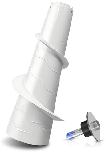 W10836692 Washing Machine Upper Agitator with Nut, Compatible with Whirlpool Kenmore Maytag Washer Parts, Replaces W10680220 AP5988691, White