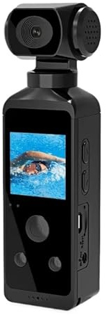 Caméscope d'action De Poche 4K 1080P, Caméra De Sport HD, Écran LCD 1.3 Pouces, Rotation À 270 °, WiFi, Mini Caméra avec Boîtier Étanche, Caméra De Mouvement Facile à Utiliser(with 128G Card)