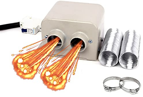 Calentador de coche a batería de 12 V y 800 W, desempañador de parabrisas y ventana, kit de calefacción eléctrica para asientos interiores, calentadores portátiles de 12 voltios para carritos de gol
