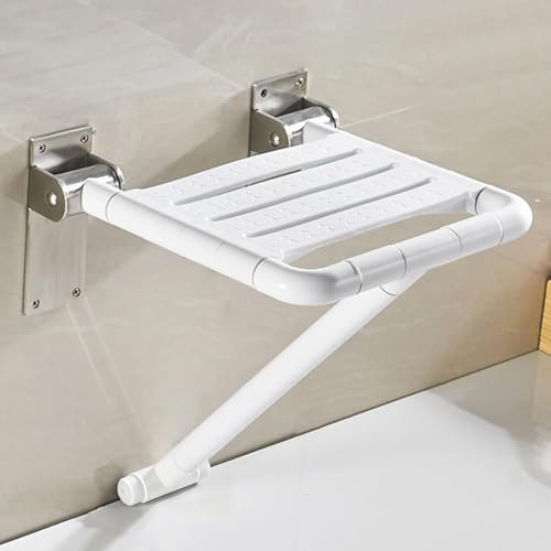 Duschsitz Klappbar Wandmontage, Duschklappsitz für Wandmontage, Duschklappsitz Klappsitz Dusche, Klappsitz Dusche für Bad Dusches, bis 200KG Duschhocker für Senioren und Erwachsene