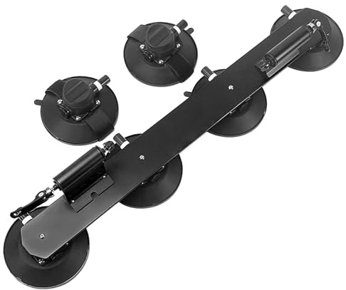 Alomejor Fahrrad-Dachträger mit Saugnapf, Robuster Fahrradträger aus Aluminiumlegierung, Auto, SUV, Gummi-Saugnapfschutz (Für 2 Fahrräder)