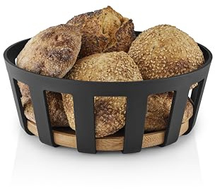 Eva Solo | Nordic Kitchen Brotkorb Large | Schön und praktisch für Brötchen und Brot zum Frühstück | Black
