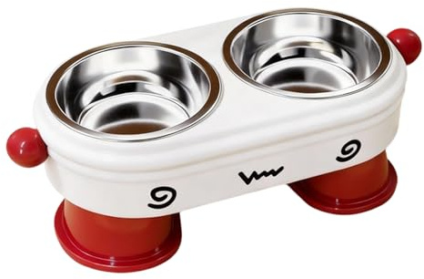Gamelles surélevées pour chien - 2 en 1 - Support incliné antidérapant - Gamelles surélevées pour chatons, chiots, chats et petits animaux - Pour l'intérieur
