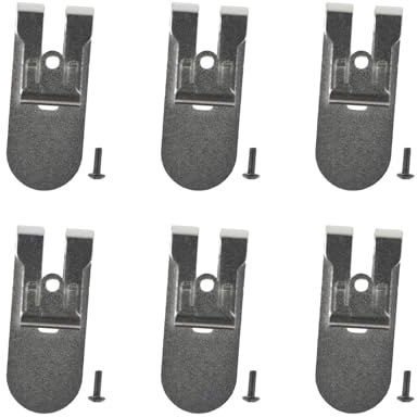 Clip de cinturón, 6 piezas N435687 con tornillos para atornillador DCF620 DCF620B DCF622 para paneles de yeso, gancho de acero para taladro