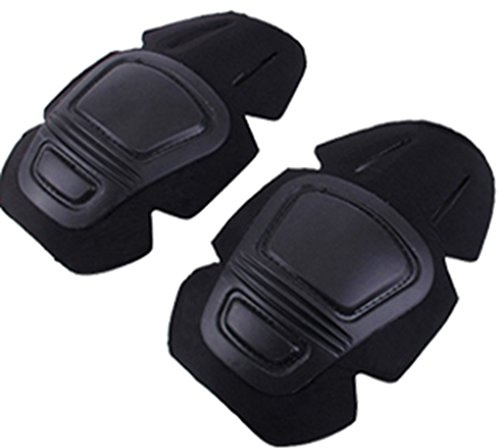 haoYK Taktische Ellenbogenschützer Knieschützer Set für taktische Kampf G2 G3 Hosen Hosen Outdoor (Knie BK-B)