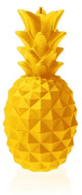 Candellana Ananas Paraffinkerze 100x100x210 mm - Gelb Kerze Dekorativ - Kerzen Aesthetic 3D - Candles Aesthetic - Dekorative Kerzen Geschenk - Aesthetic Candle - Dekokerze - Candle Decoration