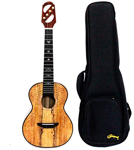 Tenor-Ukulele aus massivem Mangoholz, 66 cm, mit Gigbag