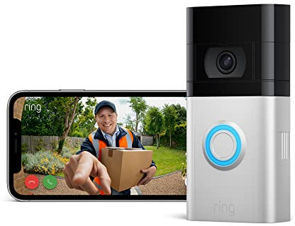 Ring Video Doorbell 3 by Amazon | Wireless Video Doorbell Security Camera with HD video, improved motion detection, battery-powered and easy installation | 30-day free trial of Ring Protect Plan