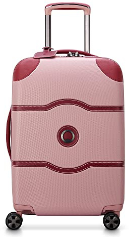 DELSEY PARIS Chatelet Hardside Luggage with Spinner Wheels, Pink, Carry-on 21 Inch, No Brake, Chatelet Hardside Luggage with Spinner Wheels