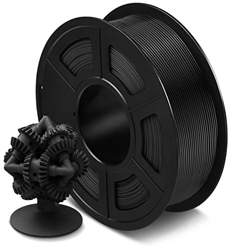 SUNLU ASA Filament 1.75mm, UV Regen Hitzebeständig und Robustes 3D Drucker Filament, Ideal für den Druck von Mechanischen Funktionsteilen im Freien, 1kg Spool, ASA Schwarz