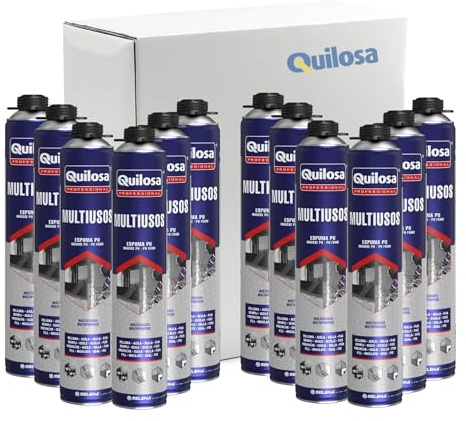 Caja 12 Uds. Espuma Poliuretano Orbafoam Multiusos Pistola 700 Ml