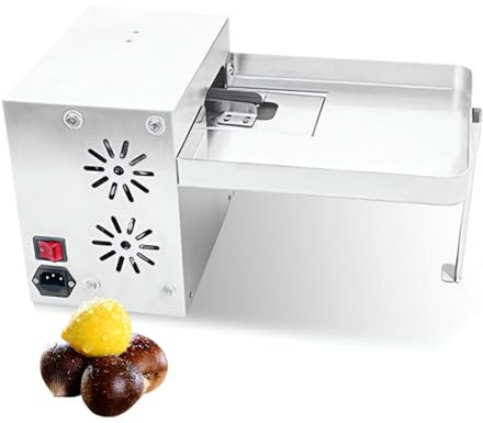 Macchina elettrica per sgusciare e aprire le castagne, 30-50 kg/h Pelapatate automatico per spellare le castagne, velocità regolabile, nessun danno alle castagne, per castagne di molte dimensioni