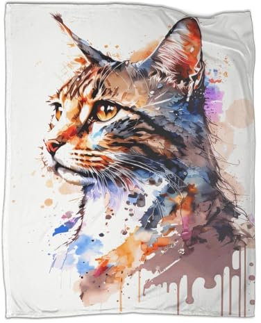 Outdoor-Spieldecken im Frühling, Katzen-Plüsch-Überwurf, ultraweiches Flanell-Fleece, Bedruckt, warm haltende Decken, 150 x 200 cm