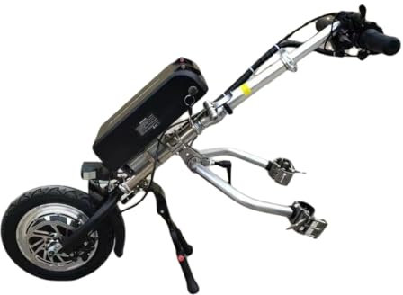 500W Wheelchair Pull Device, Electric Handcycle Wheelchair Attachment, Shock Absorber System, Tweeter, 48V 15 Ah/17 Ah Battery, Range 60/70 Km (B15ah)