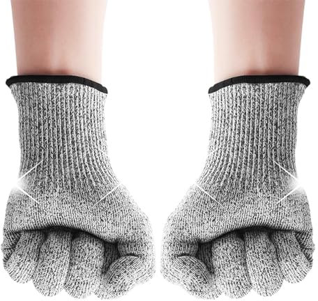 Küchenschutzhandschuhe – schnittfeste Handschuhe, schnittfeste Handschuhe | Schnittfeste Handschuhe der Stufe 5, Sicherheitsarbeitshandschuhe, rutschfeste Küchenhandschuhe für Holzbearbeitung, Fleisch