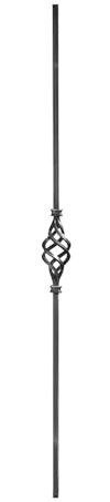 shivler Zaunelemente Gartentor Metallzaun Zäune Zaundekoration Zaunpfosten Balkonverkleidung Set Verschiedene Muster (950mm - 05.124.02/4 Stück)