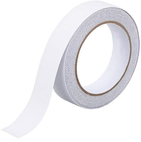 craspire Ruban Adhésif Antidérapant Blanc Mat 1pouce x 16,5pieds PVC Givré Brumeux Translucide Antidérapant Finition Imperméable Autocollant Invisible pour Intérieur et Extérieur pour Sol de Douche