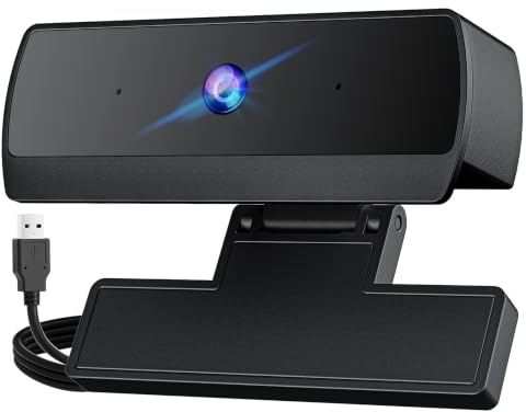XOCLON HD 1080p Webcam with Microphone, USB Computer Web Camera, Streaming Camera, Noise Reduction, Auto Light Correction, Plug & Play for PC/Laptop, Works with Zoom, Skype, Teams