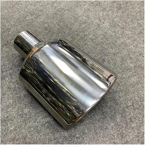 SPLACK Auspuffblenden Auto-Universal-Oval-Auspuffblende Aus Für Benz Für W204 Klasse C Schalldämpferblende 47 Mm Einlass Einzelausgang Auspuffrohr Auto-Tuning Auspuff Endrohr