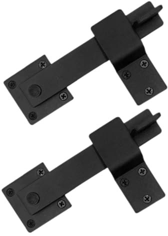 Tofficu 2ensembles Verrou De Porte Coulissante Acier Loquet De Serrure Pour Porte De Grange Kit De Verrouillage Pour Salle De Bain