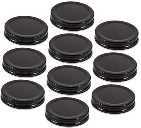 Alipis 70mm Wide Mouth Jar Lids 10pcs Tinplate Canning Lid Covers Airtight Seal for Jars