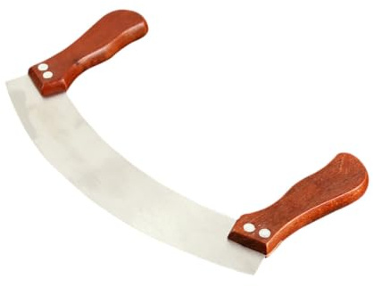 ERINGOGO Découpoir Pâtisserie en Acier Inoxydable, Arc de Coupe pour Découpe Nougat, Couteau Nougat Professionnel Double Poignée, Sûr et Pratique pour Maison et Bar | Design Créatif, Lot de 1 Pièce, Nettoyage Facile, Usage Boutique et Maison