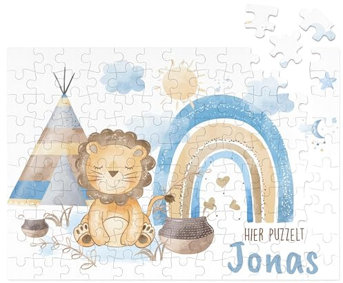 Kidsmood - Personalisiertes Kinderpuzzle mit Namen – Spielzeug Puzzle mit 192 Teile – Geschenk Mädchen zum Geburtstag & Taufgeschenk – Kleine Geschenke für Kinder & personalisierte Geschenke Baby