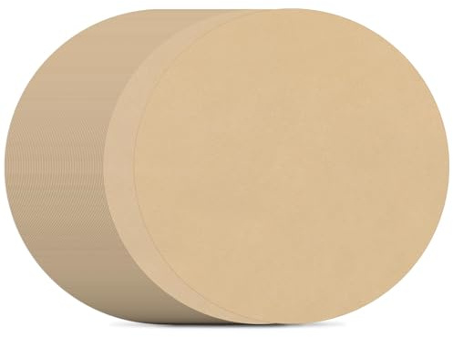 ktxaby 200 Pièces Feuilles Papier Cuisson Rondes 20cm Papier Sulfurisé Antiadhésif Résistant La Chaleur Papier Cuisson Friteuse Air Papier Pâtisserie Jetable Parchemin Non Blanchi pour Barbecue