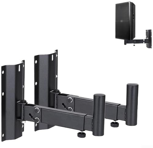 Support audio mural pour haut-parleur, extension rétractable rotative à 180 degrés, grand matériel de montage au plafond