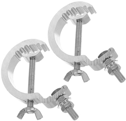 Alipis 2pcs Heavy Duty Stage Light Hooks 17mm Thickened Metal Truss Clamps with Protective Design for Lighting Truss and Dj Par Light Accessories