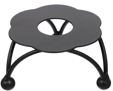 HAPINARY Four à Cire Triangulaire en Fer Noir, Outil Chauffe-Cire Portable et Peu Encombrant, Résistant aux Taches, Facile à Nettoyer, pour Loisirs Créatifs et Cachetage à Domicile