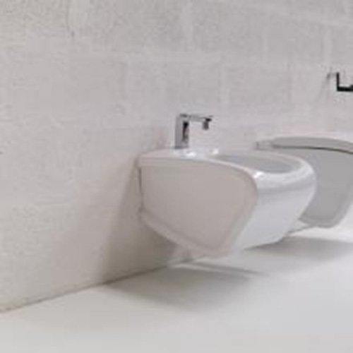 Hänge Bidet Bad modernes design hi-line Keramik weiß, weiß