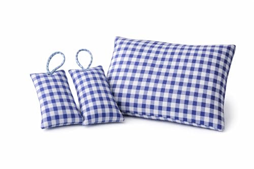 3 Lavendelkissen 1x ca.25x17cm, und 2 Lavendelsäcken mit Schlaufe zum Aufhängen, gefüllt mit 150g und 2X je 10g besten Französischen Lavendel aus der Provence