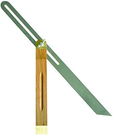 FAUSSE EQUERRE A COULISSE 40CM TALON BOIS + LAITON