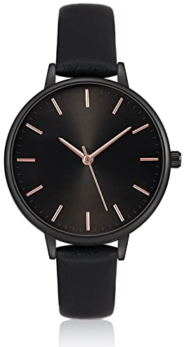 KIMOMT Womens Watches Leather Quartz Watch Waterproof Fashion Wristwatch for Women Ladies Girls