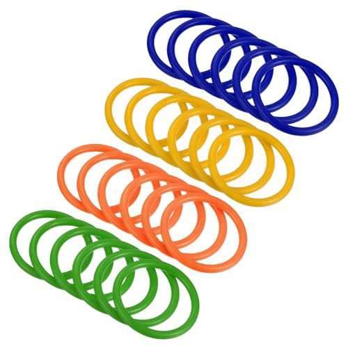 PATIKIL 24pz Fiera Lancio-Cerchio Cerchio 6cm ID Blu Verde Arancione Giallo