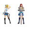 Jiumaocleu 2PCS Anime Fairy Tail Lucy Heartfilia Figur, Anime Charakter Action Figur Statue Collectibles Toy Desktop Ornaments