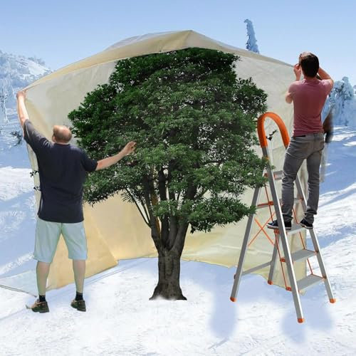 Wzzy Gurden Voile Hivernage Plante Exterieur, Lot de1 Housse d'hivernage pour Plantes en Pot, 250 x 360cm Contre Le Froid et Le Gel, Housse d'hivernage Plante Réutilisable (80 g)