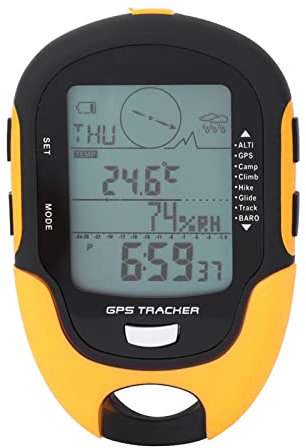 Handheld Gps Navigator, Portable with Beidou Dual Navigation Gps Navigation Receiver, Usb Rechargeable Digital Altimeter Barometer for Outdoor Hiking and Camping