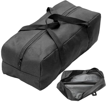 Heavy Duty Tent Stakes Storage Bag, 600D 45cmx17cmx14cm Large Capacity Durable Tent Pegs with Handle, Tent Pegs Pouch for Camping Backpacking Hiking, Picnic, Outdoor Sports, Hiking (45cmx17cmx14cm)