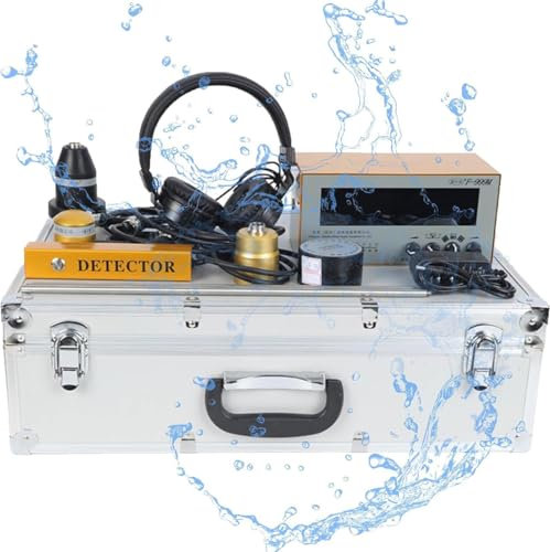 Detector de fugas de agua subterráneo, sensor geófono para uso doméstico y exterior, ajustable, 4 engranajes, incluye auriculares, equipo de detección de fugas de tuberías
