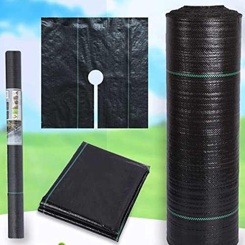 VDCVADKYE Membrane Anti-Mauvaises Herbes Haute résistance, Tissu Anti-Mauvaises Herbes, paillis géotextile Double Couche de qualité supérieure(10pcs-3.3ftx3.3ft/1mx1m)