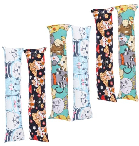 WEKADRIN 6 pezzi Giocattoli Catnip per Gatti Forma di Cuscino Resistenti alla Masticazione Stimolanti per Cuccioli Gioco Interattivo per Gatti Attivi e Felici