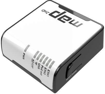 Mikrotik mAP Energie Über Ethernet (PoE), Schwarz, Weiß - Access Point (IEEE 802.11b,IEEE 802.11g,IEEE 802.11n,IEEE 802.11af,IEEE 802.11at, 10,100 Mbit/s, 16 MB, 64 MB, Linux, USB Typ B