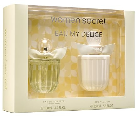 Women'secret Eau My Delice Geschenkset Damen 2 Artikel Eau de Toilette à 100ml und Bodylotion à 200ml