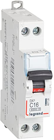 InterruptorAutomatico DPNDX3 1+N 16ALegrand 407728 1 modulo