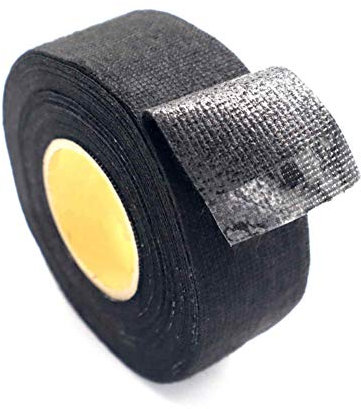 Isolierband Schwarz, Asudaro Gewebeband Isolierbänder Reparieren Elektrisches Klebeband Auto Kabelbaum Duct Tape Hitzebeständiges Klebeband,25mx3cm